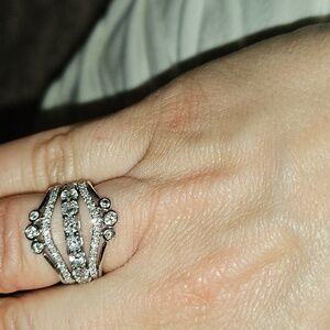 Natural Diamond Wedding Band, Engagent Ring Or Fashion Ring